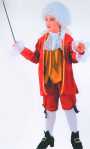 Costume Marquis Mozart rouge S01Existe en :T2 4-5A,T3 6-8A