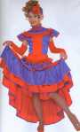 Costume Robe Cancan Enfant D1