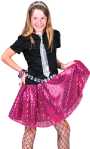 Costume Jupe disco Enfant  fushia S013342Existe en :TU 8-12A(Une seule taille)