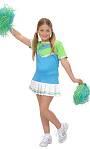 Costume Pompom Girl Enfant bleue D1 S011582Existe en :8A,10A,12A