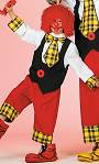 Costume Clown Auguste E1 S016108Existe en :128 8A,140 10A,152 12A,164 14A