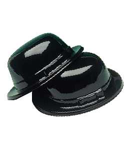 Chapeau Melon plastique noir