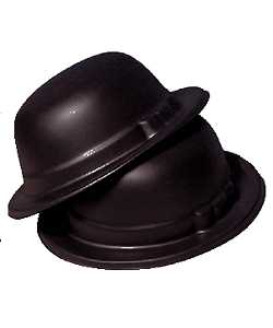 Chapeau Melon noir mousse S01