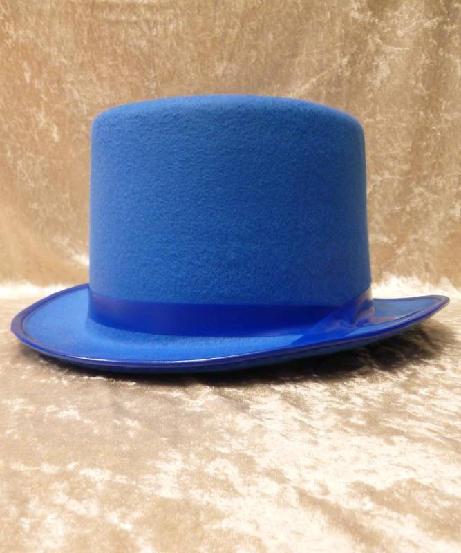 Chapeau Haut de forme bleu