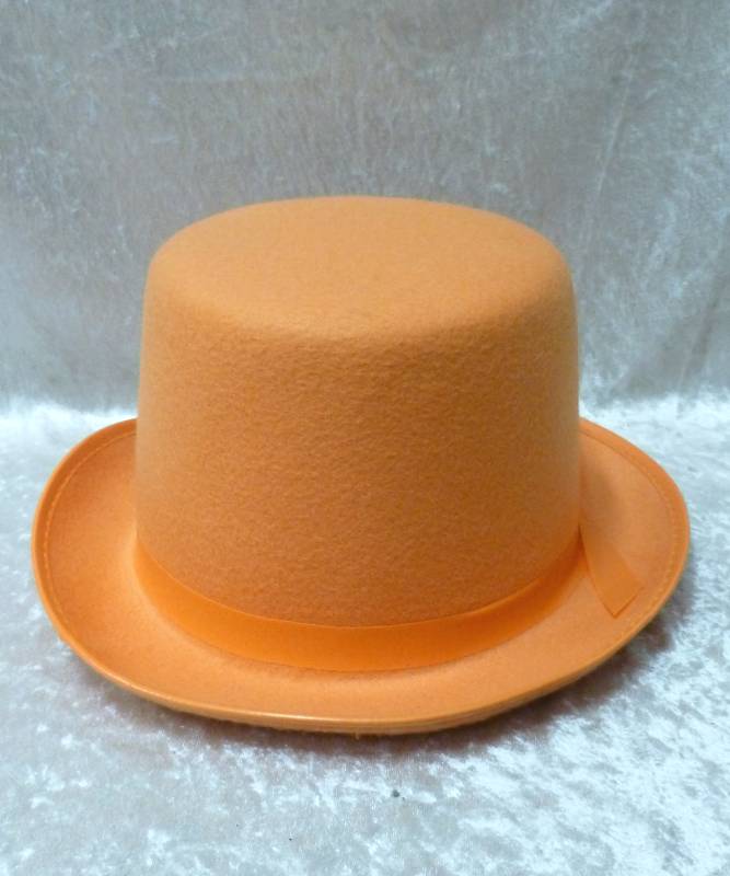 Chapeau Haut de forme orange