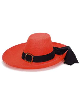 Chapeau Mousquetaire Rouge Mod1
