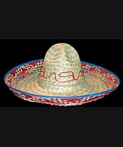 Chapeau Sombrero paille 50cm