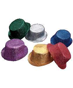 Chapeau Chapeaux Paillettes-Haut de forme par 12