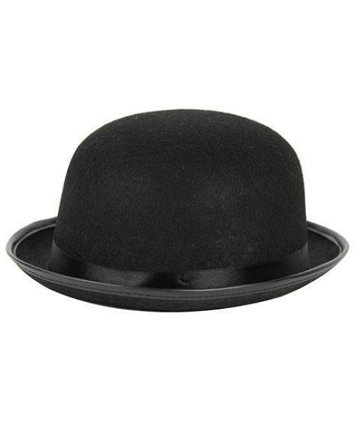 Chapeau Melon Feutre Noir Mod1