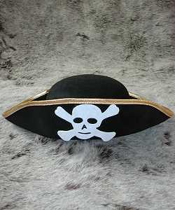 Chapeau Pirate Noir Ad Mod2