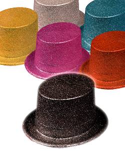 Chapeau Haut de forme paillet� 3