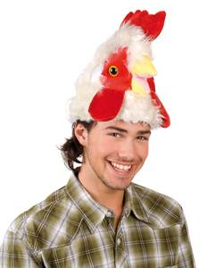 Chapeau Coq sur t�te M2