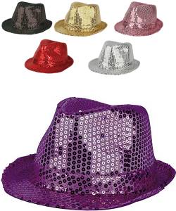 Chapeau Funk paillettes