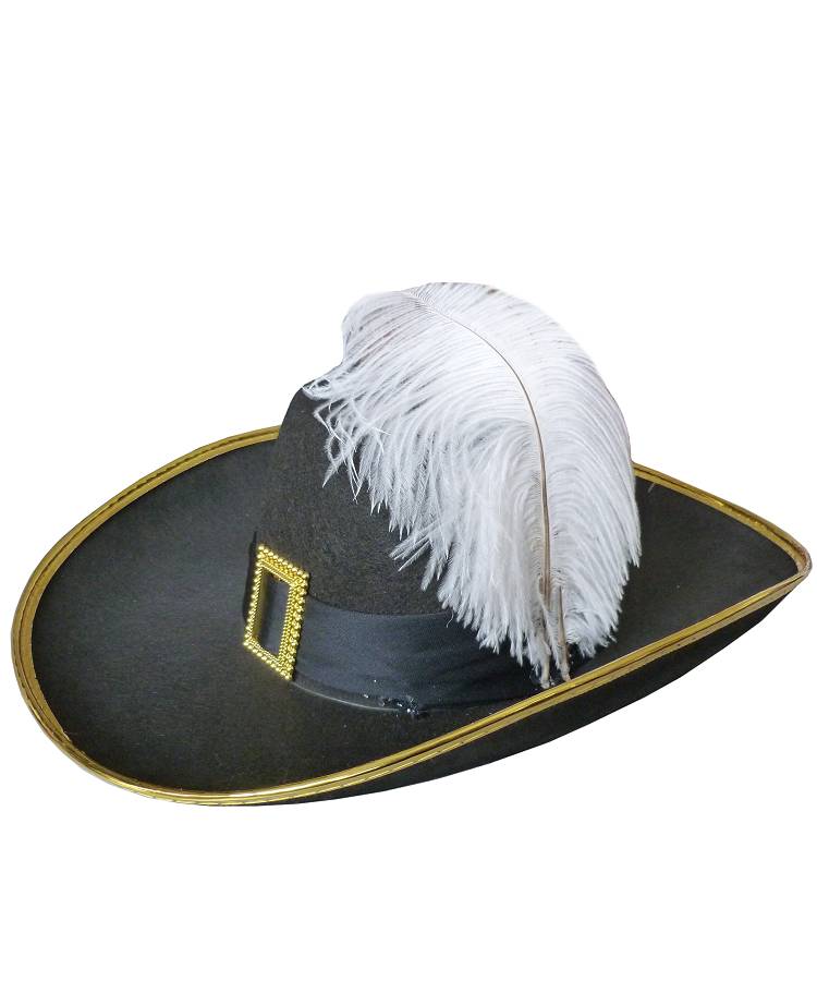 Chapeau Mousquetaire noir adulte AD7