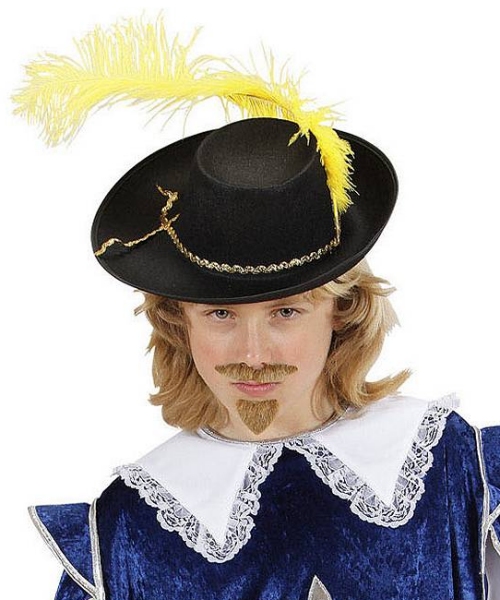 Chapeau Dartagnan Noir 4-8A