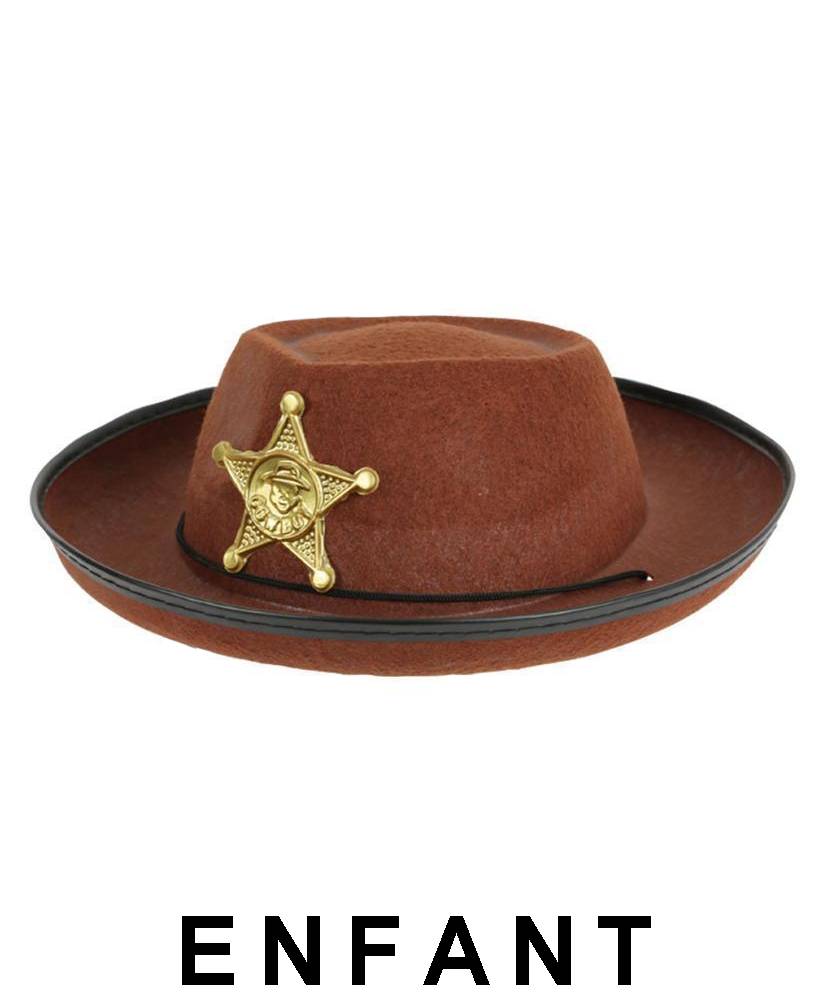 Chapeau Cow-Boy Kid brun