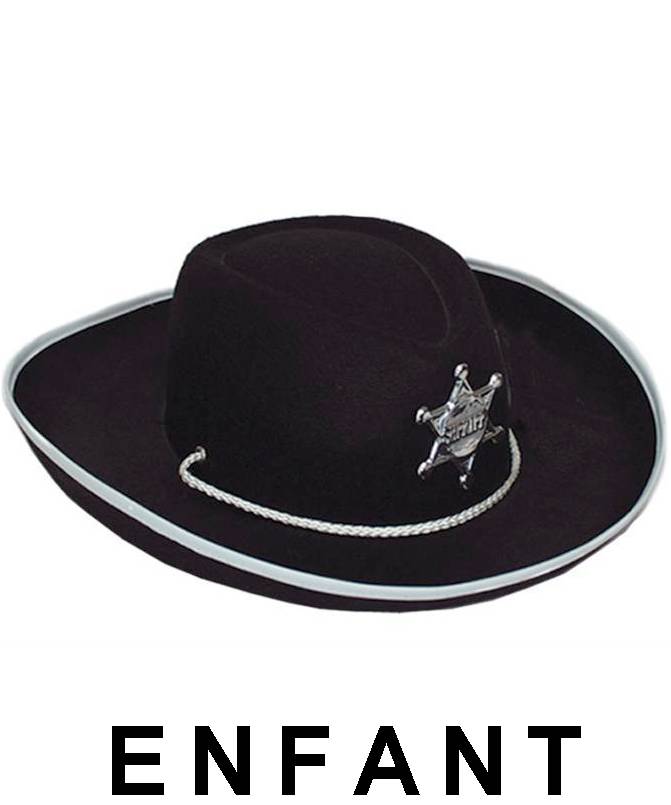 Chapeau Cow-Boy Enf Noir M2
