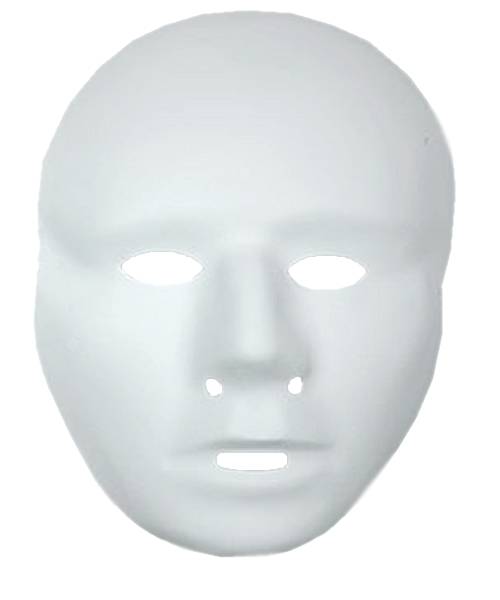 Masque Blanc Adulte - Vendu par 12
