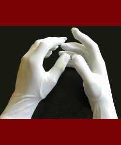 Gants blancs Homme