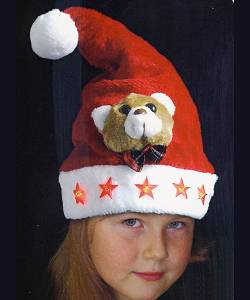 Bonnet de Noel Enfant Ours brun