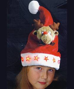 Bonnet de P�re No�l Enfant Renne