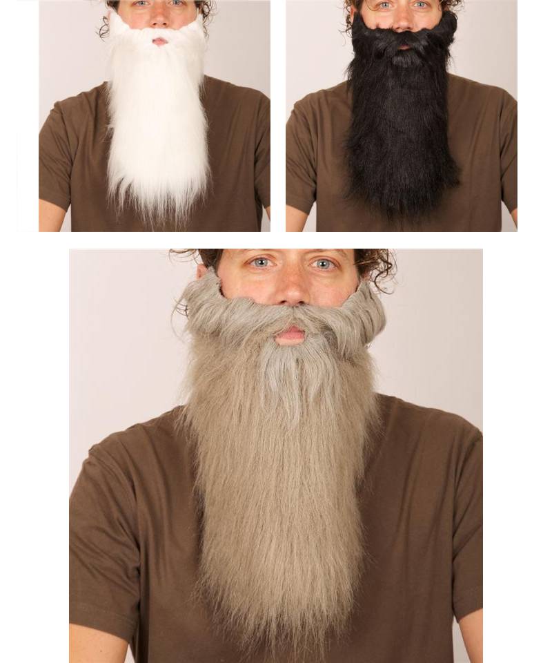 Barbe longue raide