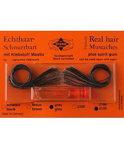 Moustache Bureaucrate cheveux v�ritables