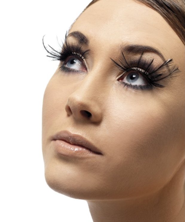 Faux cils plumes noirs M2