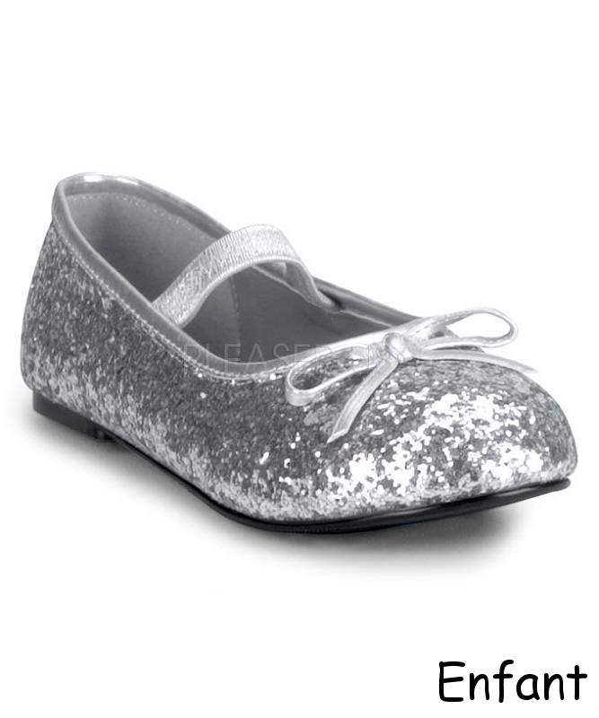 Ballerines enfant argent