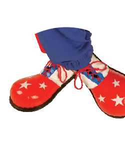 Chaussures de clown Enfant Bleues