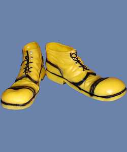 Chaussures de clown-Godasses jaunes