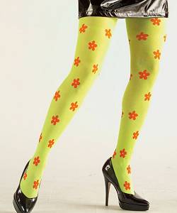 Collant Fleur vert