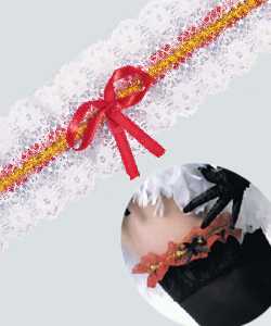 Jarreti�re blanche