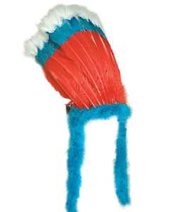 Coiffe Inca Bleu