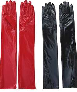 Gants simili 55cm