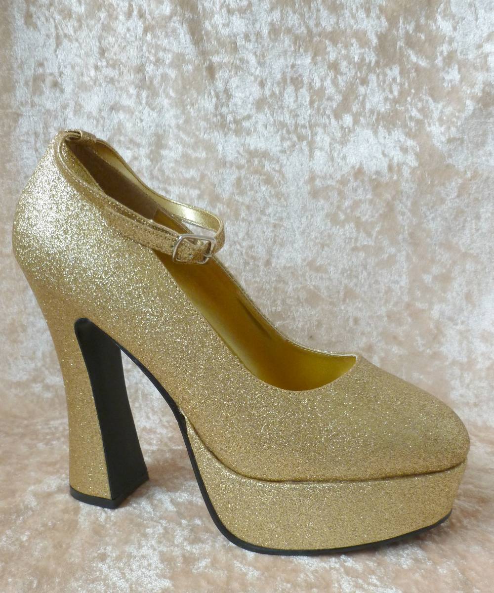 Chaussures glitter or
