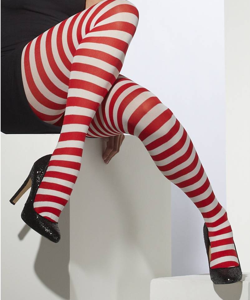 Collant rouge-blanc