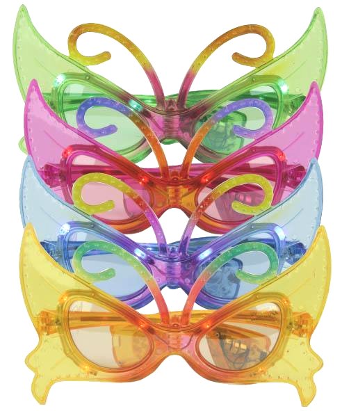 Lunettes papillon LED