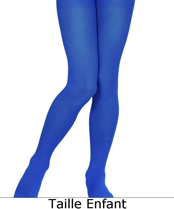Collant enfant bleu M1