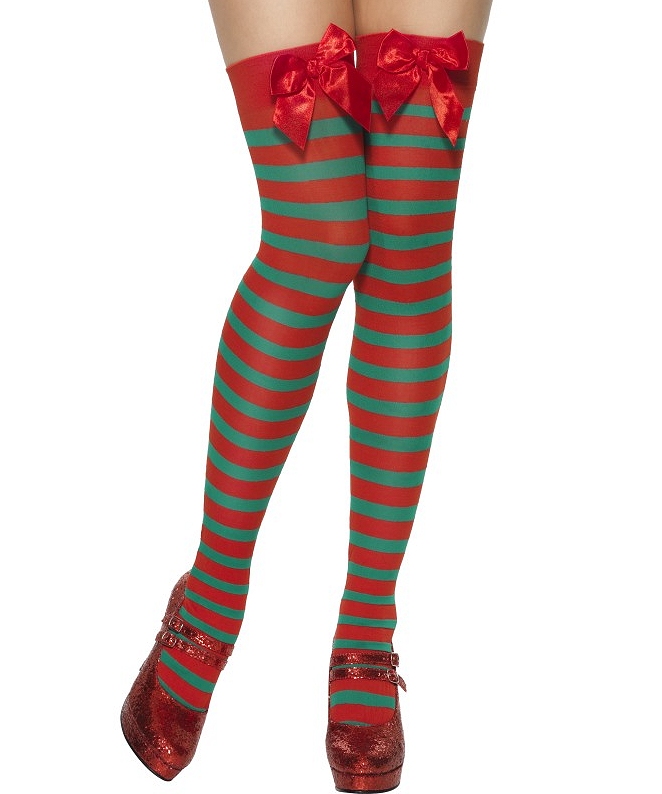 Bas de Lutin rouge et vert