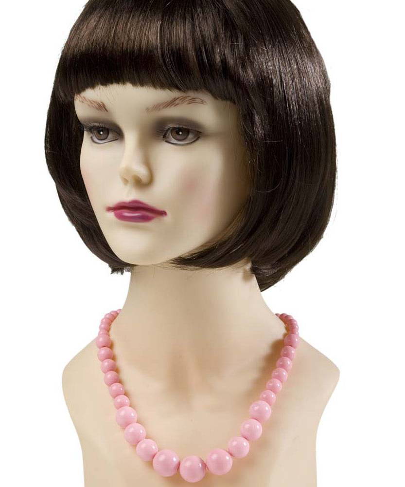 Collier perles rose M1
