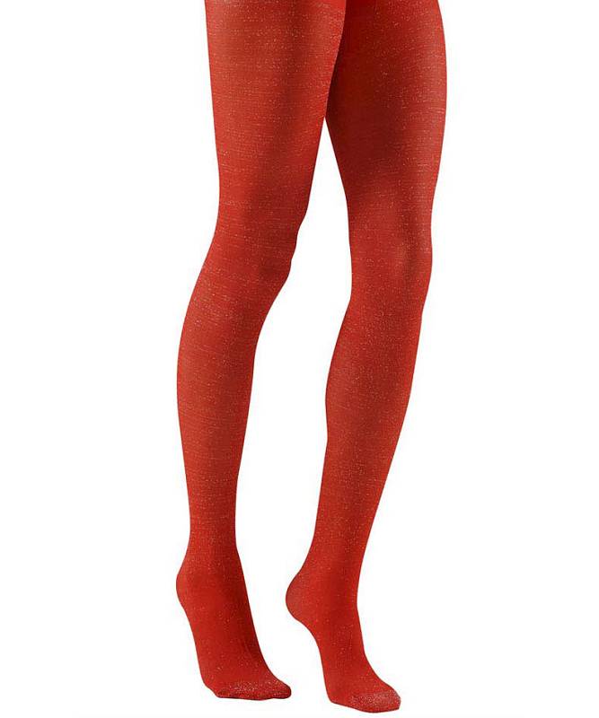 Collant glitter rouge