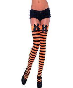 Bas ray�s orange et noir