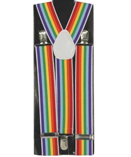 Bretelles arc-en-ciel.