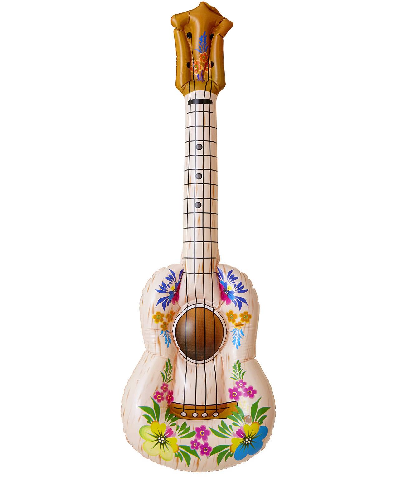 Guitare Gonflable Smiffys 99cm - Accessoire Déguisement Et Fête - Couleurs Assorties