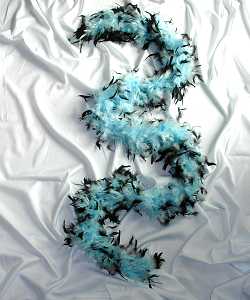 Boa bleu+noir luxeTaill�