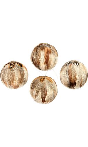 Boule plume 7cm S01