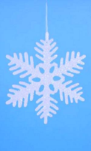 D�coration de No�l : Flocon de neige d�coratif 18cm