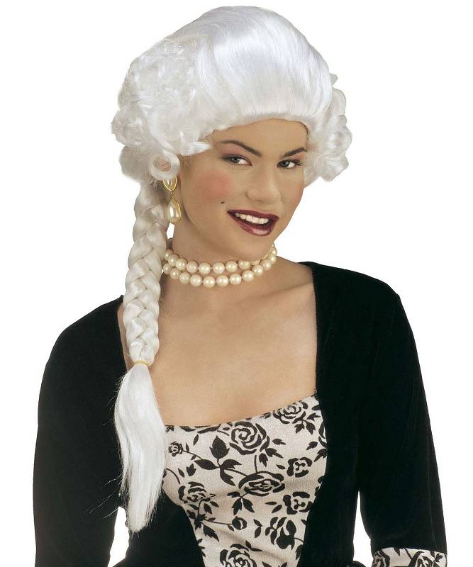 Perruque Jos�phine blanche S01