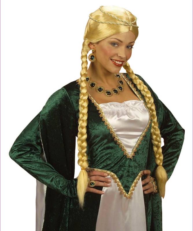 Perruque M�di�vale 1 blonde S01